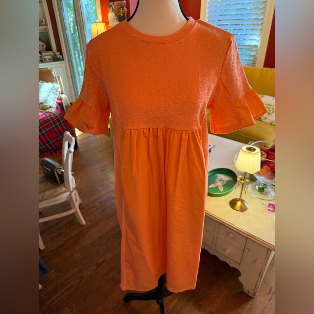 English Factory Orange Midi Dress